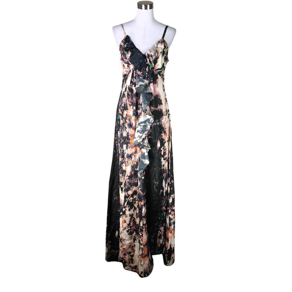 Ted Baker Pink And Orange Sleeveless Maxi Dress